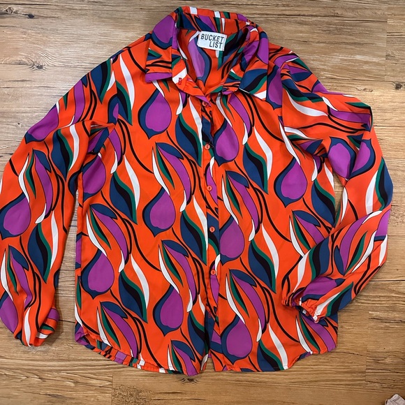 BUCKETLIST printed blouse - Picture 4 of 7